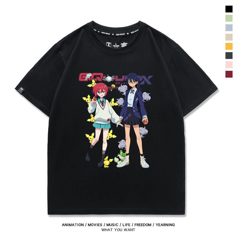 絶対欲しい  好感度UP  売れ筋   おすすめ プリントロゴ 半袖 Tシャツ-A2566