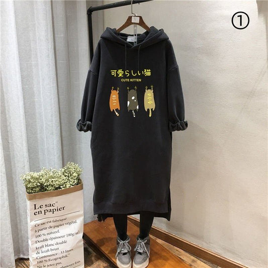 【裹起毛】質感のいい ニット プラスベルベット長袖 セーター E-10224