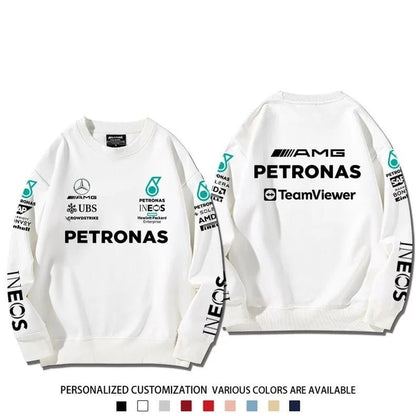 デザイン オシャレ カジュアル ダブルプリント 4色選択  男女兼用 スウェットE-12356