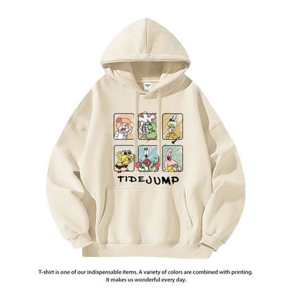 【人気急上昇中！】質感のいい ビッグロゴ 男女兼用 6色展開 フード付きパーカ ーE-12633