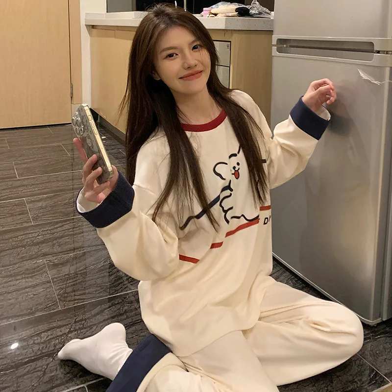 着回し力抜群 着心地良い 柔らかくて優しい印象 3種選択 トップス+パンツセット パジャマE-10922