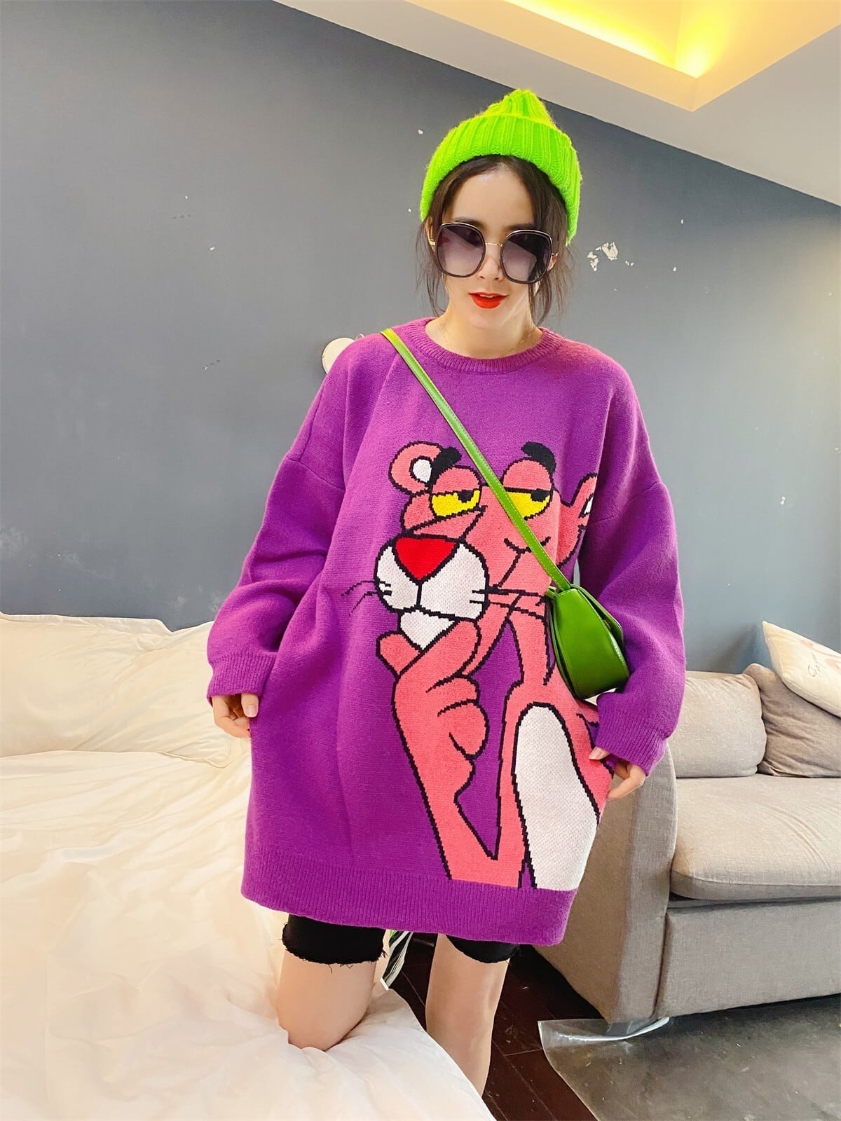 絶対流行  個性派 上質セーターE-5809