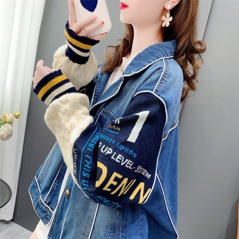 合わせやすい 好感度満載 切り替え ジャケット ブルゾンiEf-3786