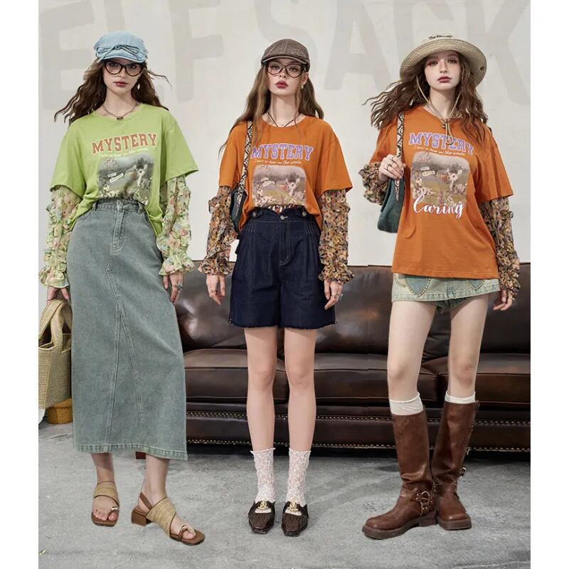 好感度100％ 着回し力抜群 女子マスト 2色選択 スウェットE-10723