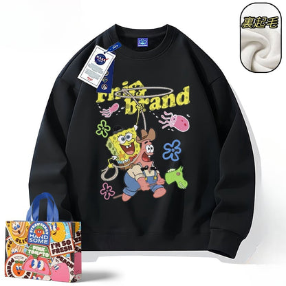 【半額！期間限定！！】【裏起毛あり】 カジュアル ファッション 個性派スウェット 男女兼用E-6256