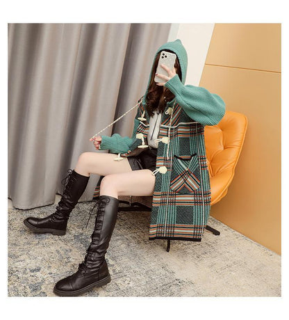 注目の新作超人気フード付きカーディガン   E-1457