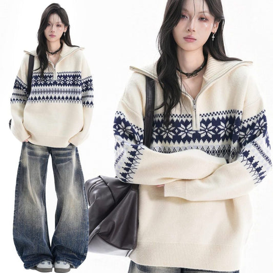 ファッション 売れ筋   男女兼用 3色展開 ニット セーター E-12809