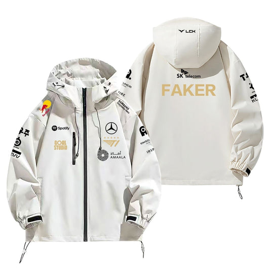 シンプル 防寒  撥水加工 バックビッグロゴ 男女兼用 3色展開 マウンテンパーカー E-12907