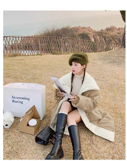 今季も大流行 スタイルアップ ファッション フード付きジッパーコート E-10318