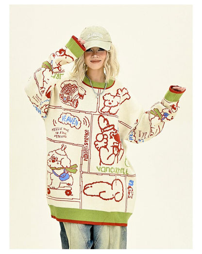 早い者勝ち ラウンドネック 個性派 スウェットE-10119