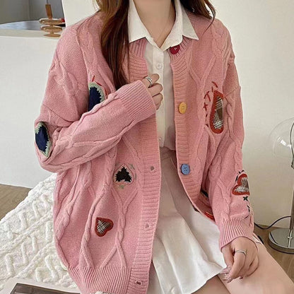 絶対欲しい 目を奪われる 流行新作 刺繍 2色選択 ニットトップスE-9738