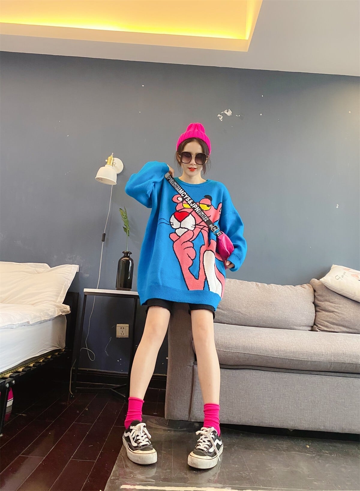 絶対流行  個性派 上質セーターE-5809