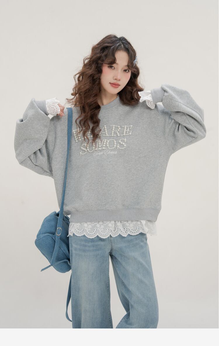 絶対欲しい 早い者勝ち 絶対流行 カジュアル 2色選択 スウェット E-10928