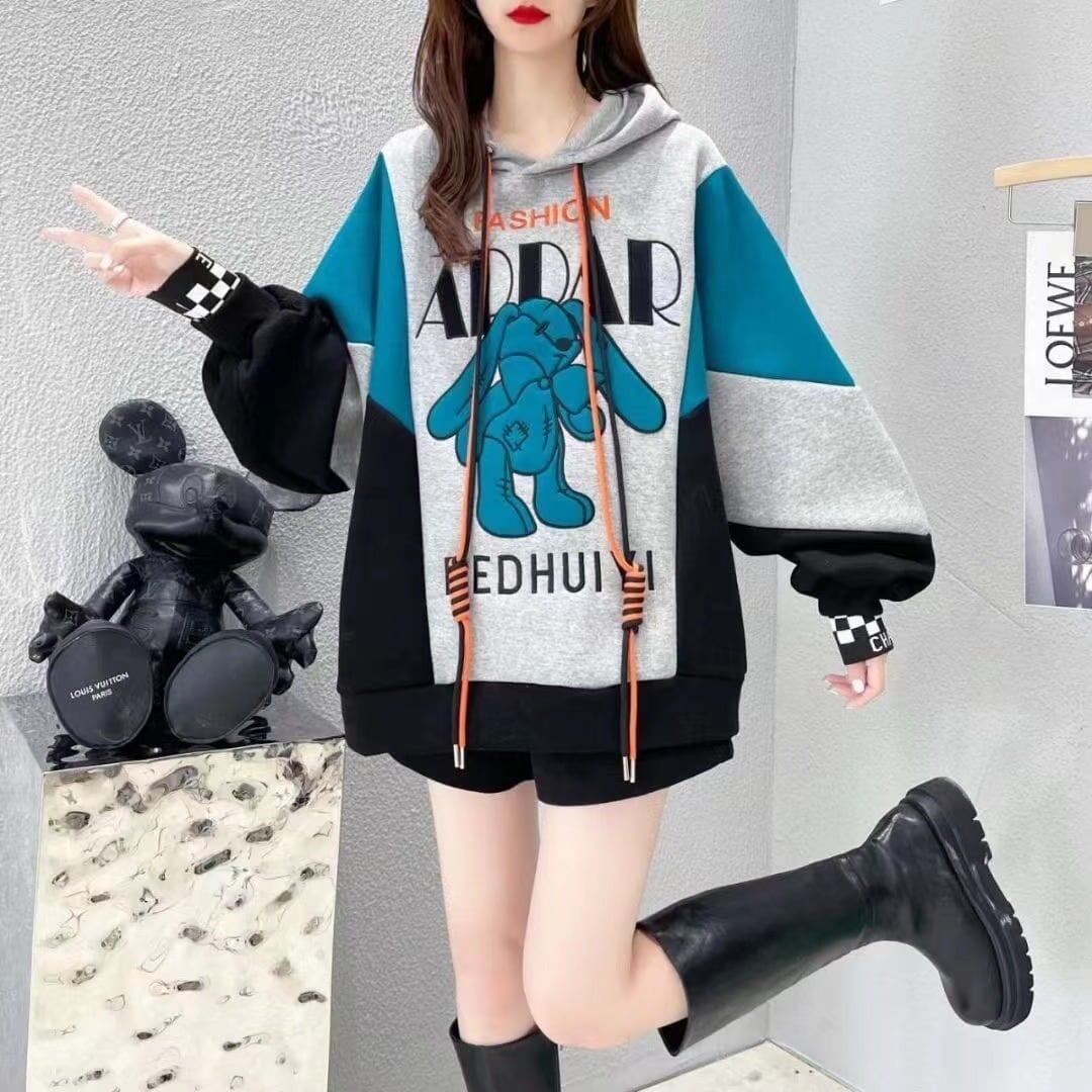 【裏起毛】 ファッション 超人気 個性派パーカーE-6370