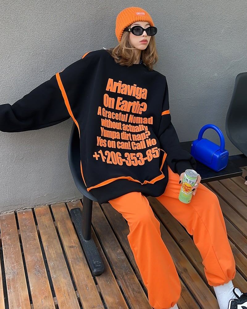 【半額！期間限定！！】絶対流行 ストリート 個性派 上質 スウェットE-6278