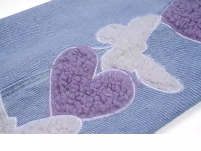 激安セール ファッション感満々 売り切れ必至 着回し力抜群 2色 デニム ワイドパンツE-12753