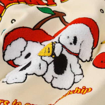 大人可愛い刺?ロゴワンちゃんスウェット全2色E  -4595