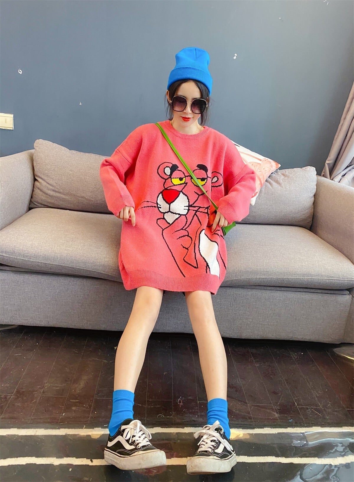 絶対流行  個性派 上質セーターE-5809