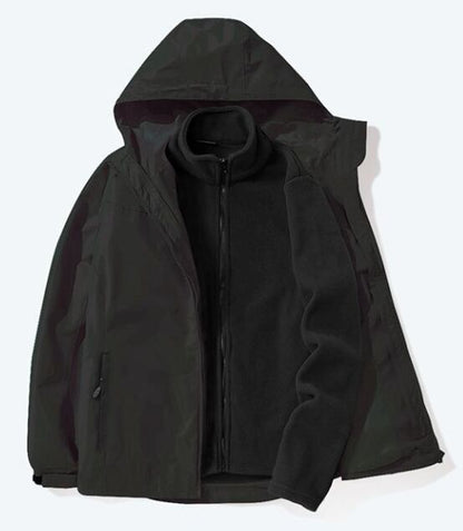 【人気商品再入荷】超人気 防寒 冬服 暖かい マウンテンジャケット 脱着可能ボアライナー付き 3way E-5452