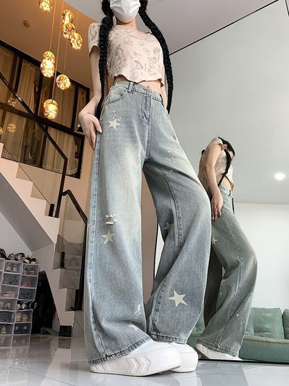 ファッション感満々 売り切れ必至 着回し力抜群 デニム ワイドパンツE-12531