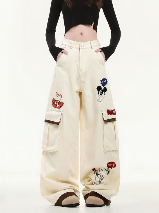 大人可愛い 売り切れ必至 プラスベルベット 2色選択 デニム ワイドパンツE-12350