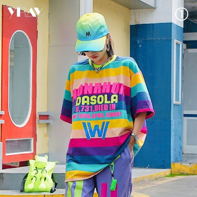 大活躍 ファッション 超人気 個性派 ルーズ 半袖シャツE-6758