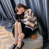 「上品な美しさ」女性らしい落ち着いたファッション  4色選択 ニットトップスE-10696