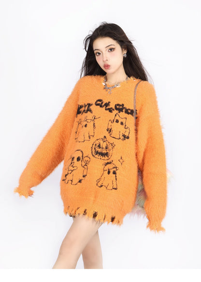 今季も大流行大人可愛い カジュアル スタイルアップ 2色選択ニットトップスE-10621