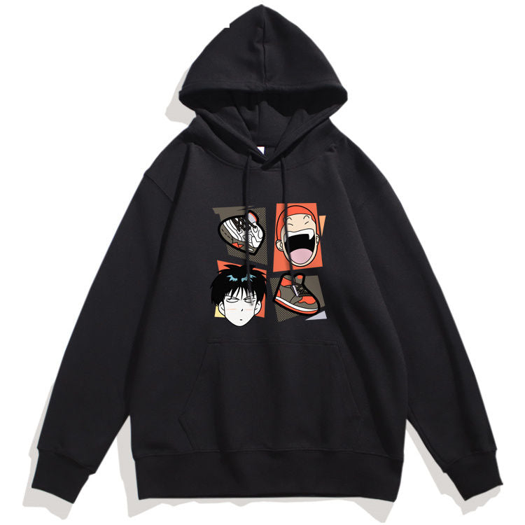 主役級の存在感！スタイルアップ効果抜群 カジュアル プリント 2色  パーカー -A1444