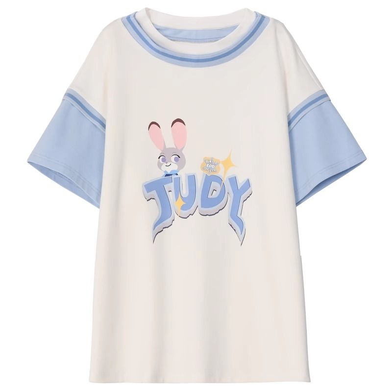 新商品 キュート カジュアル ルーズ 半袖Ｔシャツⅹパンツセット 全2色-A752