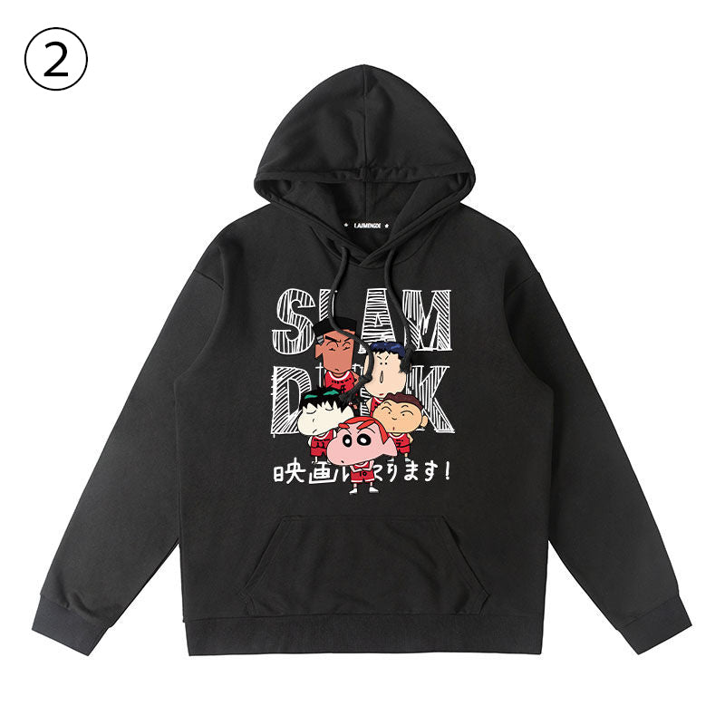 存在感抜群 トレンドアイテム  個性的なデザイン カジュアル プリント 3色 2種選択可 パーカー -A1487