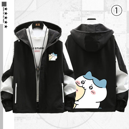 人気上昇中 売り切れ必至  大人可愛い カジュアル プリント 2色 2種選択可 カップルパーカー -A1469