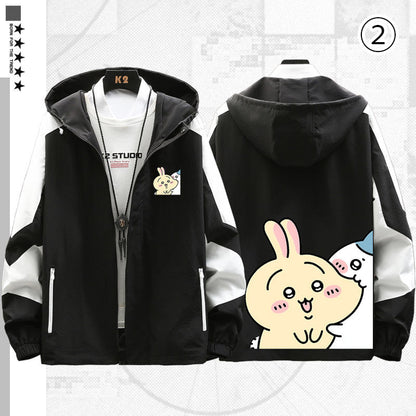 人気上昇中 売り切れ必至  大人可愛い カジュアル プリント 2色 2種選択可 カップルパーカー -A1469