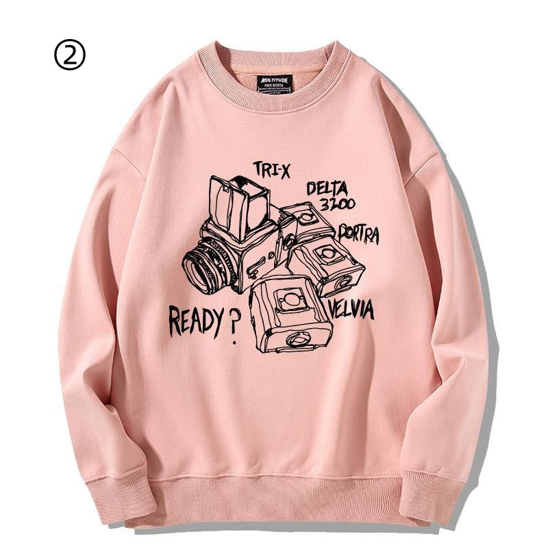 【裹起毛】合わせやすい 売れ切れ必至　カジュアル  スウェット-A2068