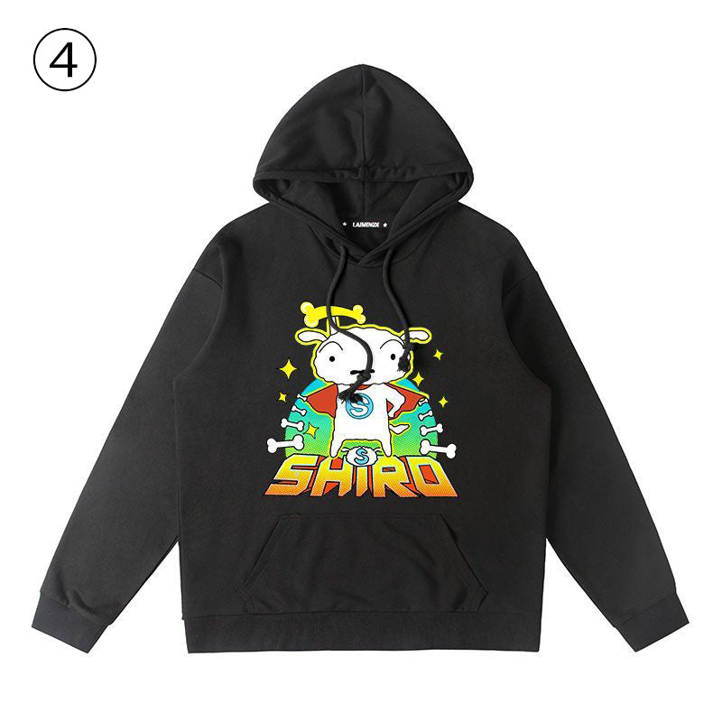 快適トップス デザイン性抜群  カジュアル プリント 3色 5種選択可 パーカー -A1486