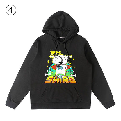 快適トップス デザイン性抜群  カジュアル プリント 3色 5種選択可 パーカー -A1486