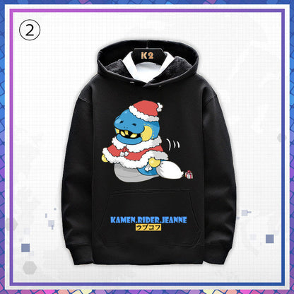 超人気 シンプルだけど一癖あるコーデ カジュアル プリント パーカー 6色 2種選択可-A1537