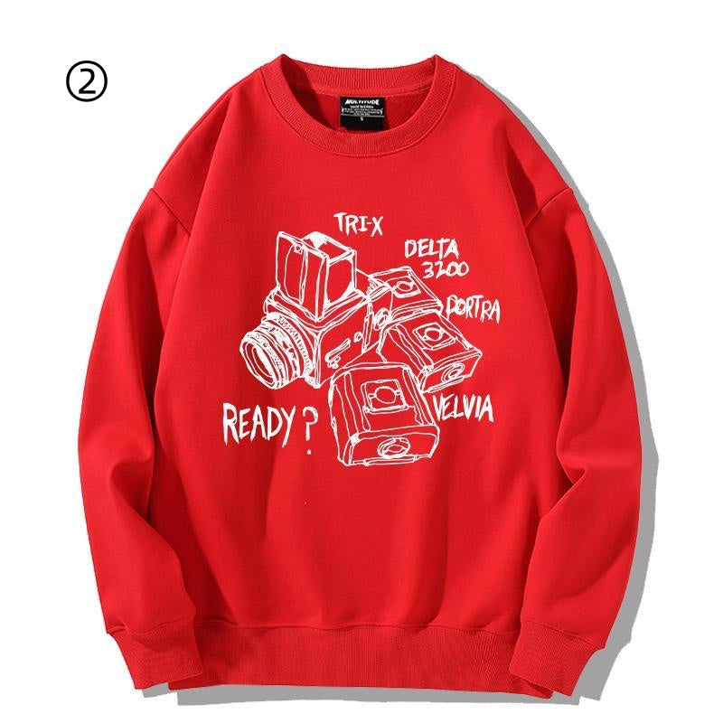 【裹起毛】合わせやすい 売れ切れ必至　カジュアル  スウェット-A2068