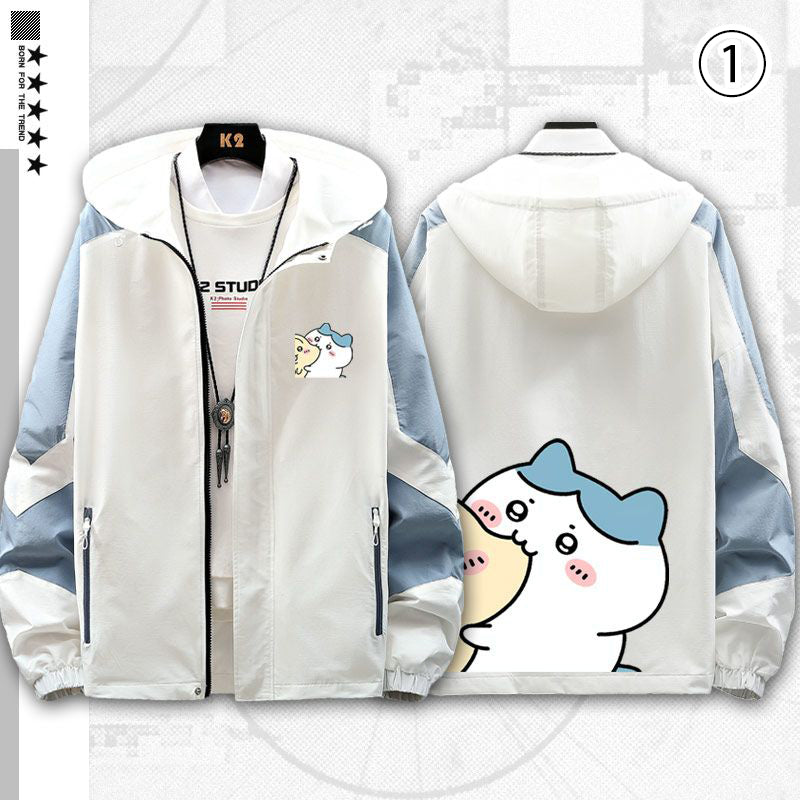 人気上昇中 売り切れ必至  大人可愛い カジュアル プリント 2色 2種選択可 カップルパーカー -A1469