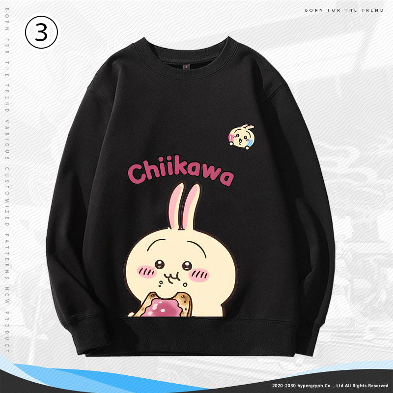 活躍する優秀アイテム  大人可愛い カジュアル プリント 2色 3種選択可 パーカー -A1468