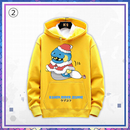 超人気 シンプルだけど一癖あるコーデ カジュアル プリント パーカー 6色 2種選択可-A1537