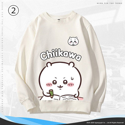 活躍する優秀アイテム  大人可愛い カジュアル プリント 2色 3種選択可 パーカー -A1468