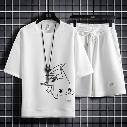 男女兼用 大人気アイテム Tシャツ & ショーツ セットアップ E-13246