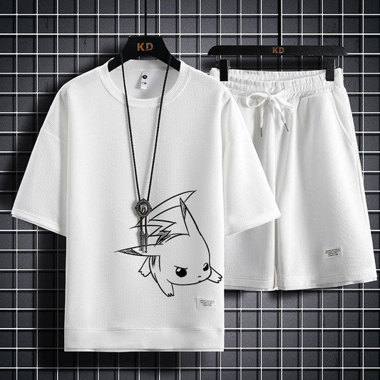 男女兼用 大人気アイテム Tシャツ & ショーツ セットアップ E-13246