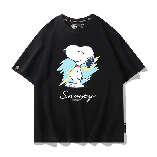 人気上昇中 男女兼用 カジュアル プリント Tシャツ F-13470