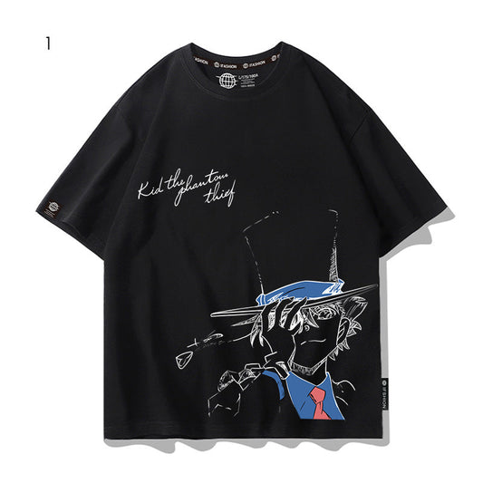 大注目 着瘦せ 大活躍 プリントロゴ 4色選択 Tシャツ E-13005