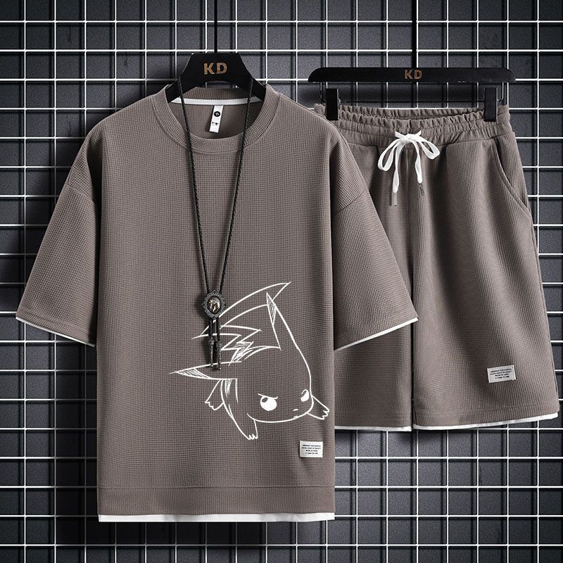 男女兼用 大人気アイテム Tシャツ & ショーツ セットアップ E-13246