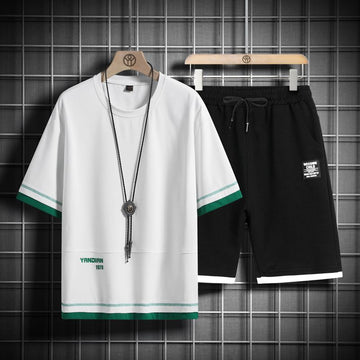 男女兼用 上質 カジュアル Tシャツ & ショーツ セットアップ E-80003