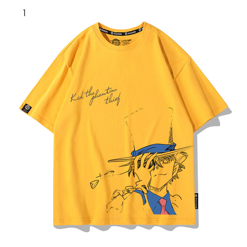 大注目 着瘦せ 大活躍 プリントロゴ 4色選択 Tシャツ E-13005