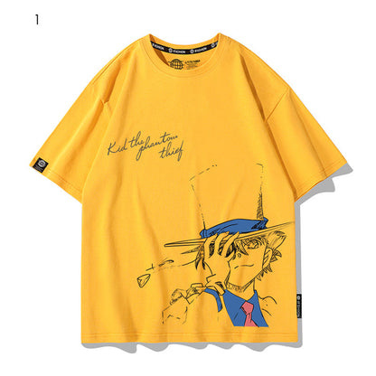 大注目 着瘦せ 大活躍 プリントロゴ 4色選択 Tシャツ E-13005